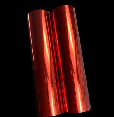 Rote Farbe Matts metallisierte Seiten-Koronabehandlung des bopp Laminierungsfilmes zwei