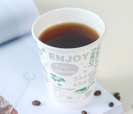 Kaffeetasse-Milch-Tee-heißes Getränk-einzelne Wand-Papier-Schalen 12oz 260+18pe