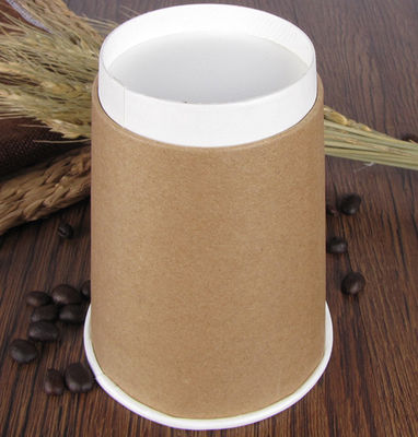 8oz biologisch abbaubare Papierschale, Wegwerfmilch-Tee-Kraftpapier-Schale