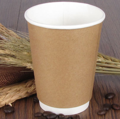 8oz biologisch abbaubare Papierschale, Wegwerfmilch-Tee-Kraftpapier-Schale