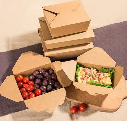 Nahrungsmittelgrad Wegwerf-PET beschichtete Verpackenpappbrotdose
