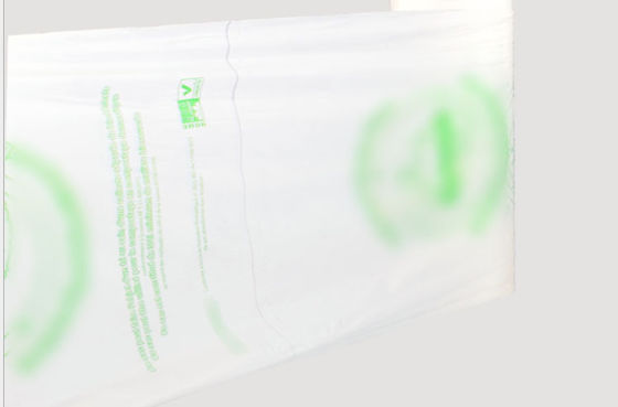 Maisstärke 52*65cm Winkels des Leistungshebels PBAT biologisch abbaubare flache Endlosrollen-Plastiktasche