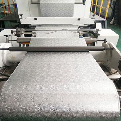 Besonders geprägte Gold- und Silberfolie für Kuchen und schwarz-weiß-metallisierte Folie für Coke-Platten