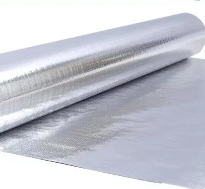 Einfach oder doppelt reflektierende Gewebe aus Aluminiumfolie mit Hintergrund