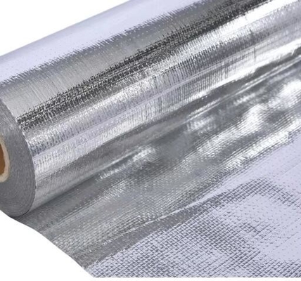 Einfach oder doppelt reflektierende Gewebe aus Aluminiumfolie mit Hintergrund