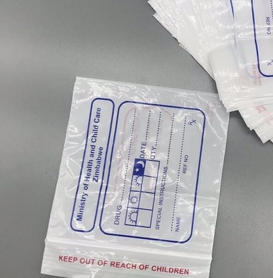 Durchsichtige Verpackungsfolie mit doppelter Tasche, Reißverschluss, umweltfreundlich, aus Plastik, flüssig, biologisch gefährlich, biologisch gefährlich, medizinisch gefährlich