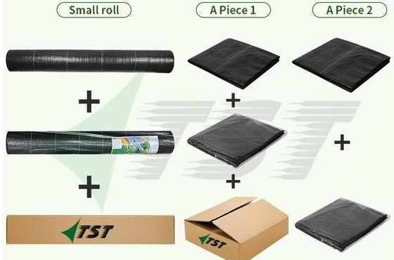Rollen schwarze Gewebe Boden Abdeckung Unkrautbekämpfung Membran Anti-Unkraut Gewebe Fabrik Lieferung 80GSM 90GSM 100GSM