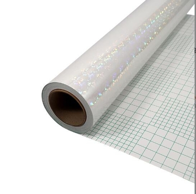 Einfache Glasbruchfarbene Laser-Kaltlaminierungsfolie für Fotoalbum, herzförmige Kaltlaminierungsfolie