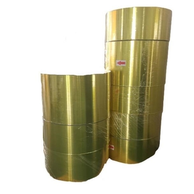 Glanzende Polyester-Gold-Aluminierungsfolie, PET-Goldfolie für Kunsthandwerk und Papierlaminate