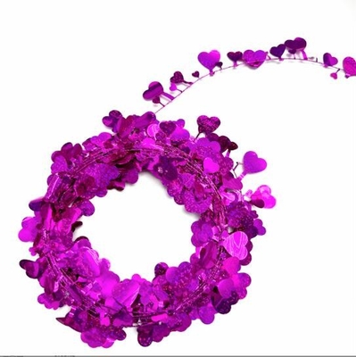 Liebe Farben Streifen ziehen Blumen Dekoration, Valentinstag Krans Liebe Draht Krans