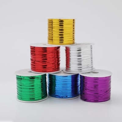 Blumenbanddraht, Lebensmittelverpackungsbandrolle, bunte Geschenkversiegelungsseile 300,400 Meter Gold- und Silberband