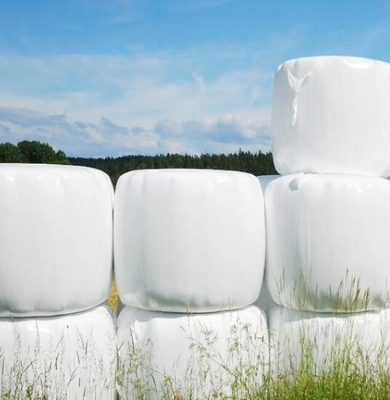 PE-Kunststoff, schwarz-weiß-grüner Silagefolie für landwirtschaftliche Runden- und Quadratfolien