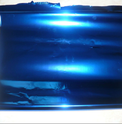 Polyester Roségoldfilm Papier metallisierter Film China roter Film glänzendes Papier tiefer See blaues Aluminiumfolie Band