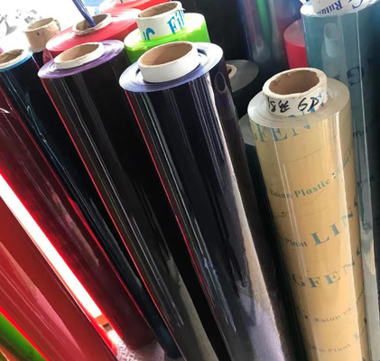 Großhandel PVC-Farbe durchsichtige Kunststofffolie weiche Folie pvc durchsichtige Rollfolie