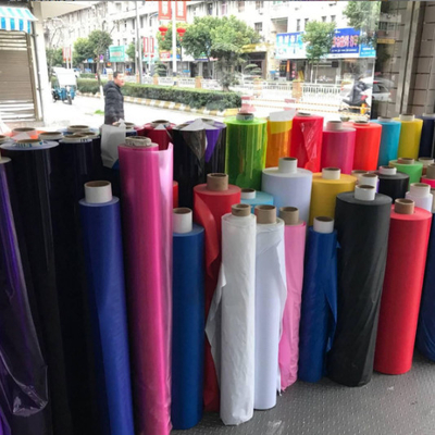 Versorgung PVC weiche transparente Folie farbige PVC gefrorene Farbe glänzende PVC Folie