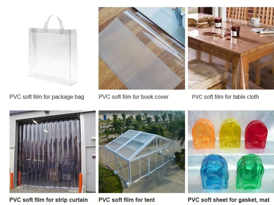PVC-Weichklebstoff Transparente Folie Farbiger PVC-Frostfarb glänzender Klebstoff PVC-Folie
