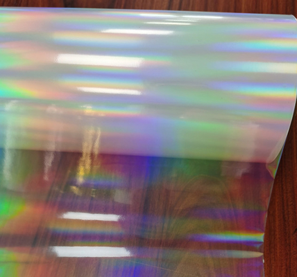 18um Holographischer Bopp-Farbglitzerfilm, Horizontale Lichtsäule BOPP-Film für Medizinverpackungen
