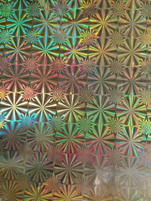 Holographische Haustierfolie Druckfähige Druckprimarbeschichtung Holographische reflektierende Folie thermische Lamination