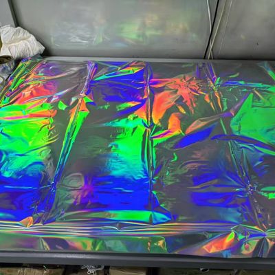Holographische Haustierfolie Druckfähige Druckprimarbeschichtung Holographische reflektierende Folie thermische Lamination