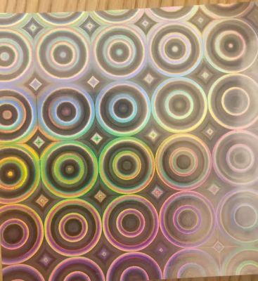 12mic PET/17mic bopp holographische metallisierte Grundbeschichtung für den UV-Druck