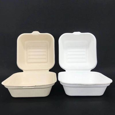3-teiliger natürlicher Weizen Straw Lunch Bento Box Disposable biologisch abbaubar