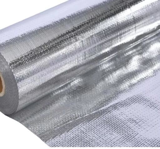 Einfach oder doppelt reflektierende Gewebe aus Aluminiumfolie mit Hintergrund